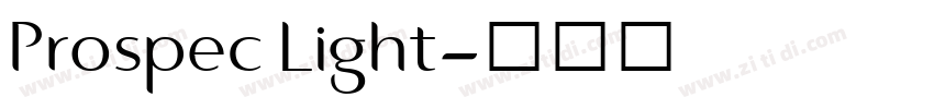 Prospec Light字体转换